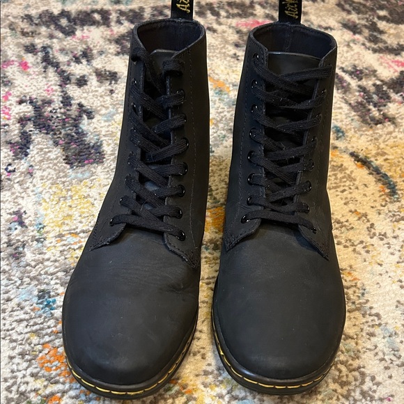Dr. Martens Tobias Greasy Lamper Black Leather Boots Mens Size 10 Womens Size 11 - Picture 3 of 16